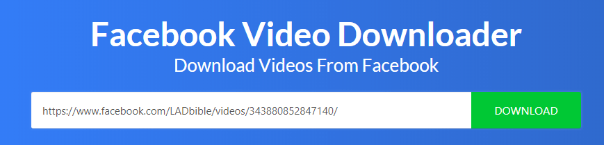 Facebook Video Download